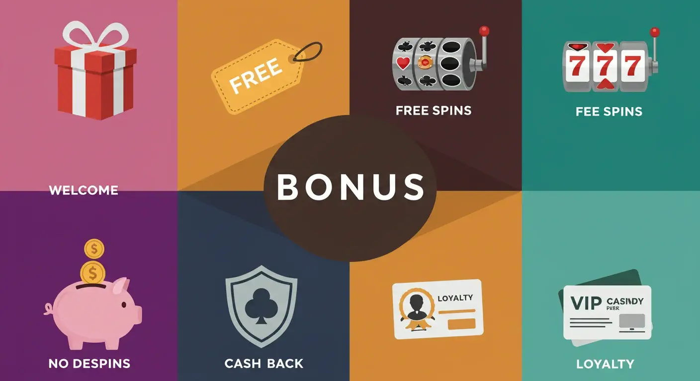 Different types of casino bonuses
