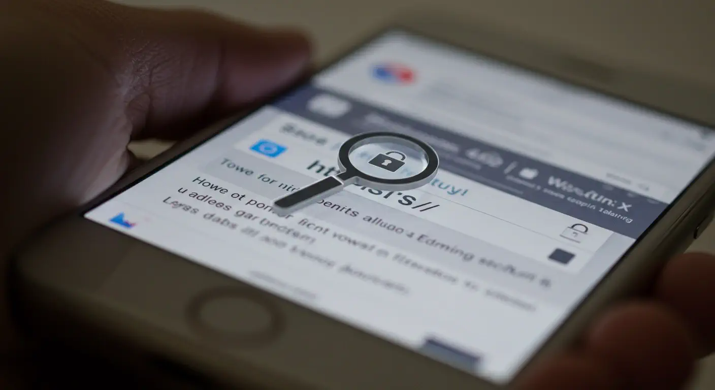 smartphone browser's address bar